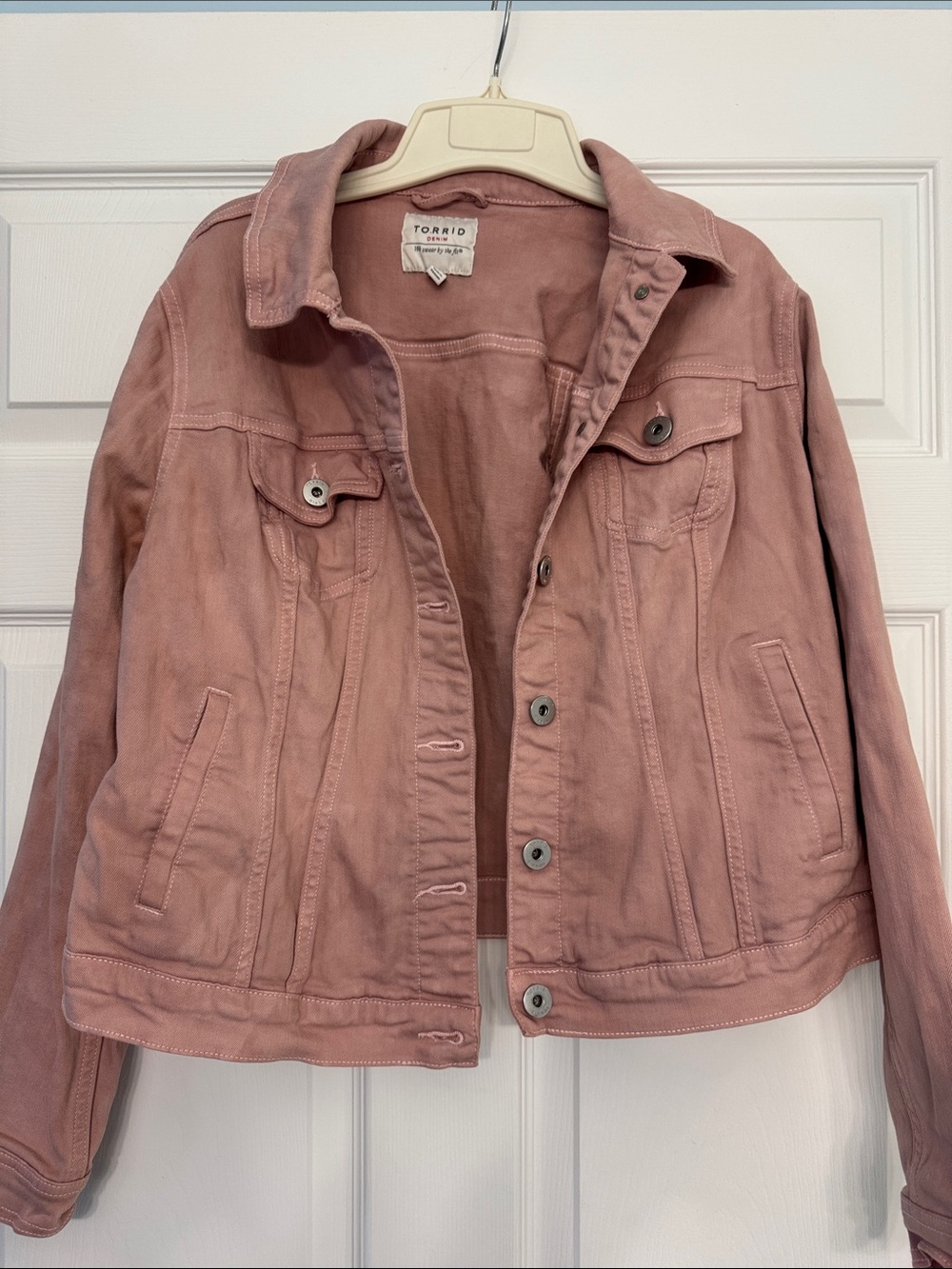 torrid Dusty Rose Denim Jacket - Women's Jean Trucker